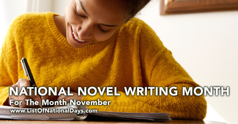 November is National Novel Writing Month