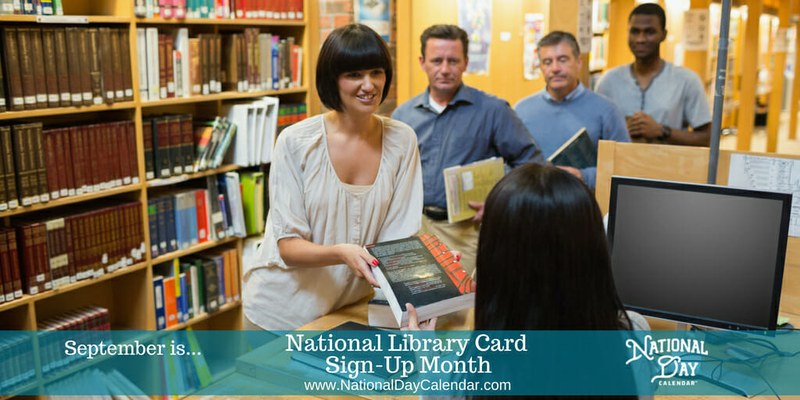 September is National Library Card Sign-up Month